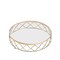 Gold Clear 16 in Round Metal Glass Geometric CAKE STAND Wedding Home Decorations